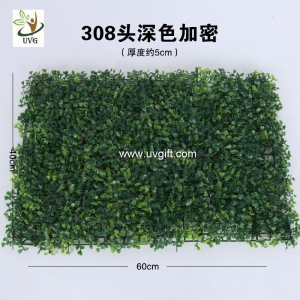 UVG 60*40cm fake outdoor plants artificial boxwood mat for green wall decoration GRS10