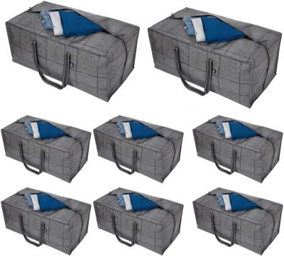 Extra Large Moving Storage Bags with Zippers, Foldable Heavy-Duty Tote for Space Saving, Alternative to Moving Boxes,