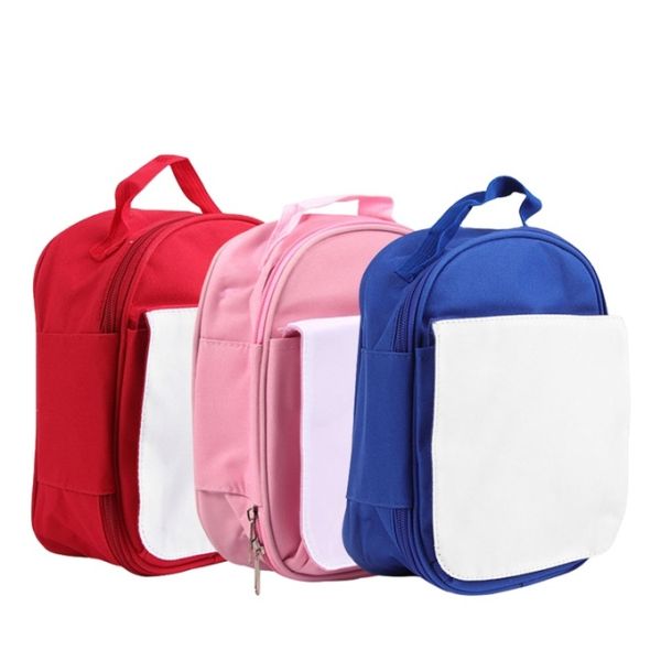 Blank Kids Sublimation Lunch Bag Portable Custom Printing Logo Bento Cooler