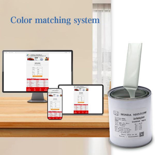 Scratch Resistance Honda NH552M 1K Light Gray Silver Acrylic Car Paint