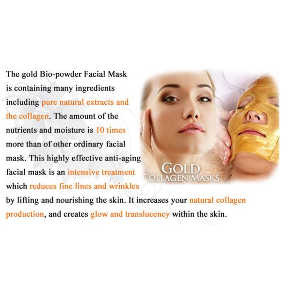 beauty care product 24k anti aging golden crystal facial mask