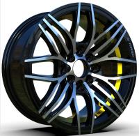 18 flujo del negro de la pulgada 5×114.3 de la pulgada 19 que forma bordes forjados del coche