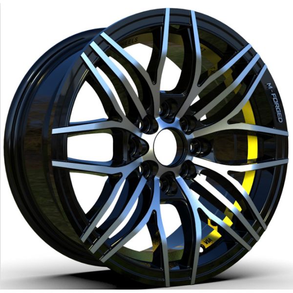 18 flujo del negro de la pulgada 5×114.3 de la pulgada 19 que forma bordes forjados del coche