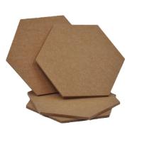 PET Sound Absorbing Hexagon Acoustic Panels For Home Office Classroom Wall