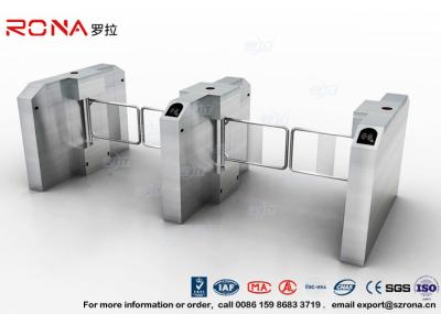 Porta da barreira do balanço da entrada da impressão digital de aço inoxidável para o canal da desvantagem