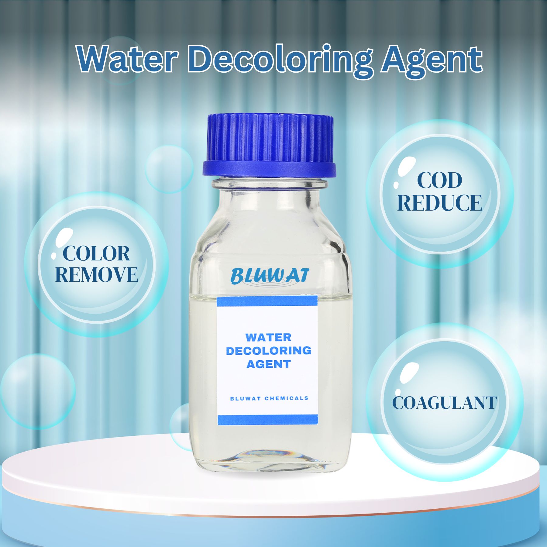 Агент очистки воды Агент обезцвечивания воды для пигмента Эфффлюенты Красители Пигментные покрытия Отработанные воды