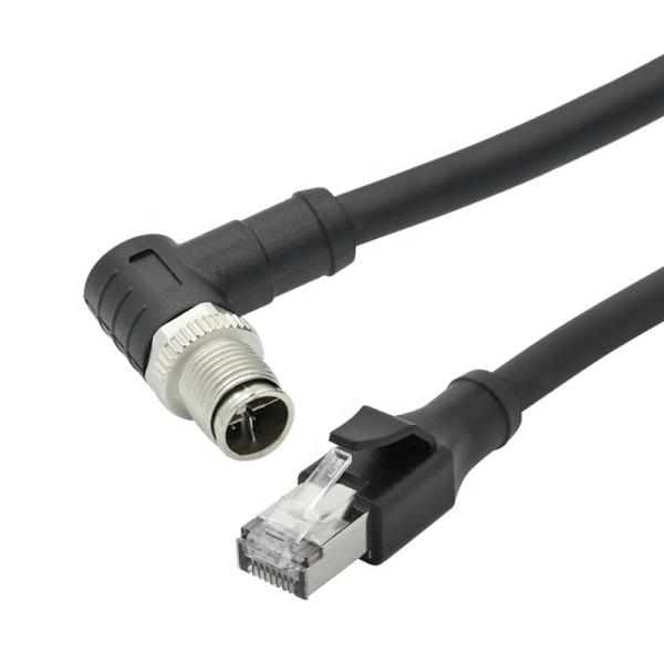 M12 Ethernet Cable 4pin 8pin D X Code for Industrial Camera Machine Vision