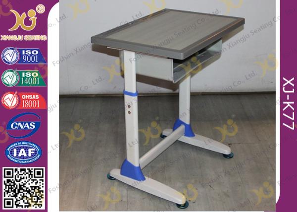 School Furniture Single Student Desk And Chair With Strengthened Station Leg