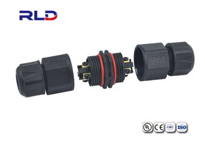Conectores conduzidos impermeáveis do cabo distribuidor de corrente da luz do diodo emissor de luz 2 3 4 Pin Screw Type Dustproof