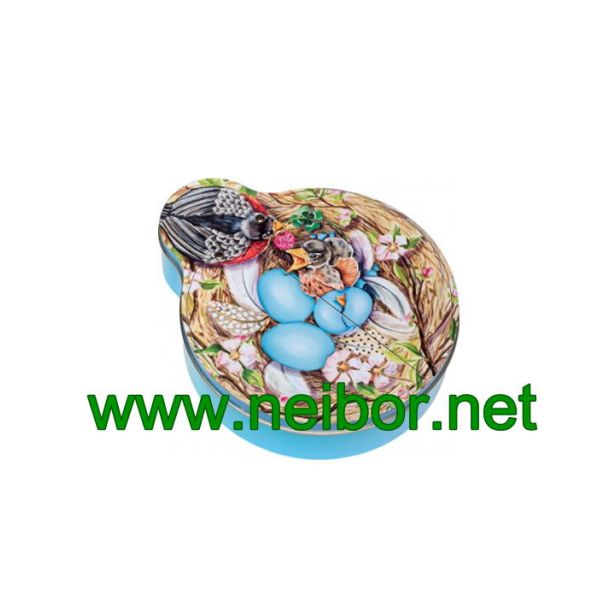 Gift and Food packaging Industrial Use luxury metal tin container in bee shape