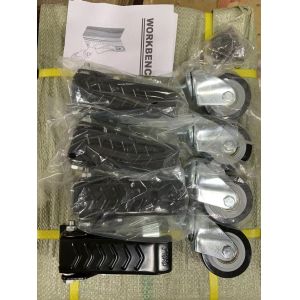 Черные вращающиеся полиуретановые колеса для легкой маневренности рабочие столы 2,5 дюйма