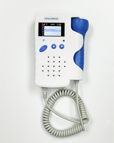 Fœtal Doppler à usage domestique Moniteur de pouls portable pour bébé avec haut-parleur HD et écran LCD