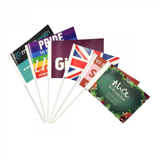 Double Sided Printed Hand Waving Flags