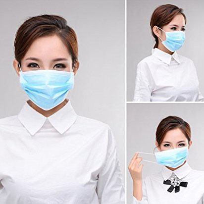 Skin Friendly Disposable Surgical Masks Non Woven High Filtration Capacity