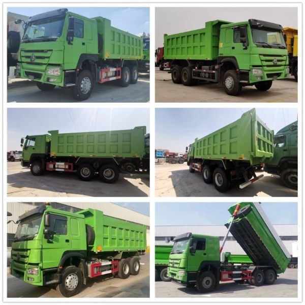 Sinotruk HOWO 371 Mining Dump Trucks Specifications for Front Axle 9tons Loading Capacity