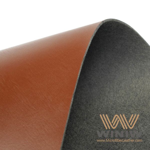 3mm Thick PU Synthetic Leather Fabric Cloth Tear Resistant For Belts Making