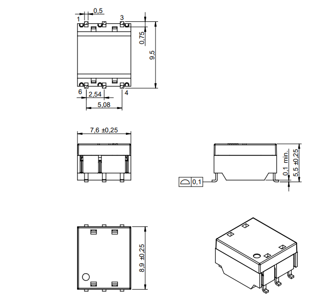 74941300 трансформатор SMD/SMT BMS для систем управления батареи