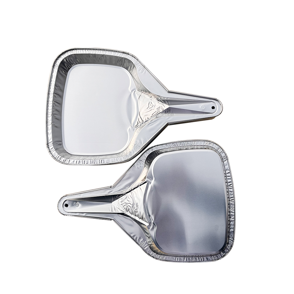 Четырехугольная алюминиевая фольга Пекарня из алюминиевой фольги с ручкой для упаковки пищи