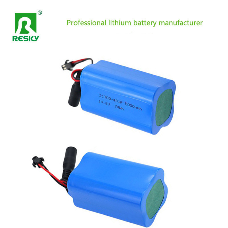 21700 5000mAh Batería Celdas 14.8v 74wh Batería de iones de litio para luz solar de la calle a 300g