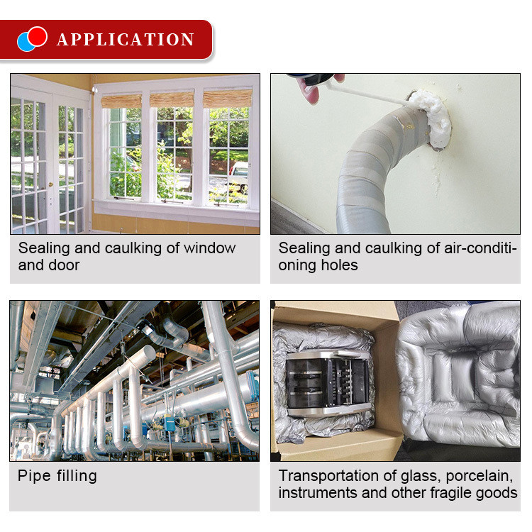 Polyurethane Construction Foam Spray Fire Retardant White PU Foam for Insulation and Budget-friendly