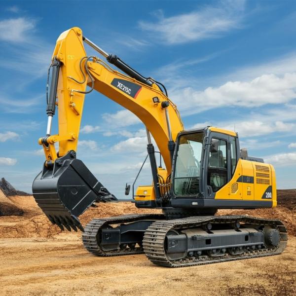Máquina escavadora hidráulica de 21 toneladas Operating Weight 21700kg da esteira rolante de XE215C com Isuzu Engine