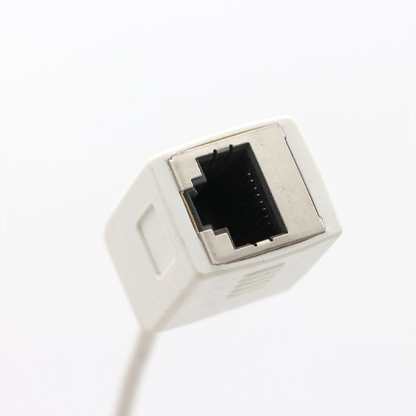 Customization White Female RJ45 Socket To Open Tinned Soldering 4 Wires Bare End  Pigtail Cable