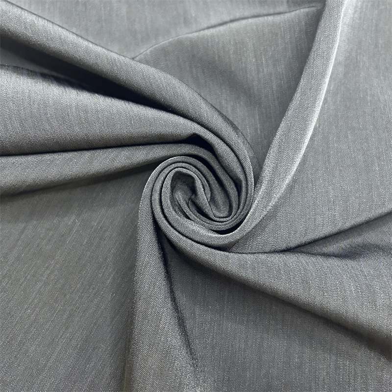 Matte Half Twill Vertical Stripe Washed Velvet Shirt / Blouse Skirt Coat / Jacket Recycled Polyester Fabric Wholesale