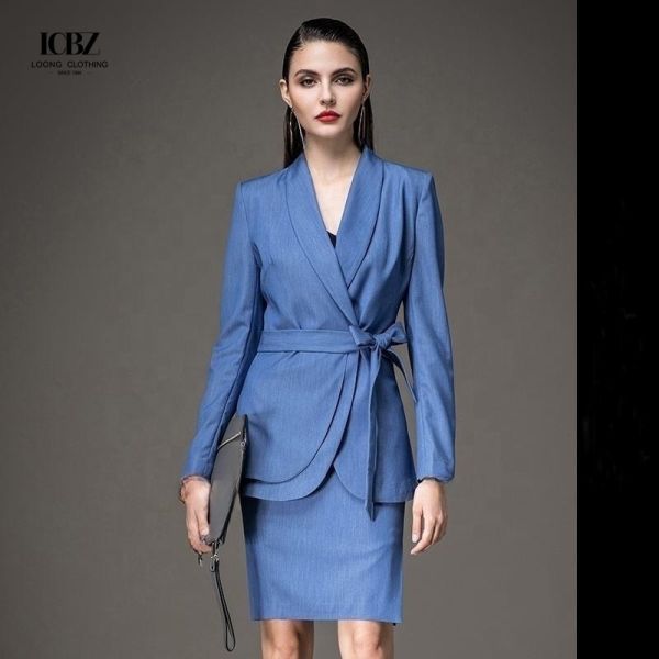 Классические женские костюмы для женщин женские бизнес-костюмы без декоративных кнопок