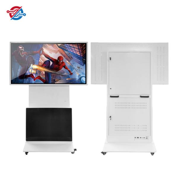 350 Nits Portable Digital Signage Touching Rotation LCD 1080P Display Floor Stand Easy Operation
