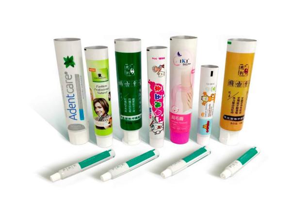  Round Plastic Cosmetic Tubes Hand Lotion Aluminum Matt Surface Finish