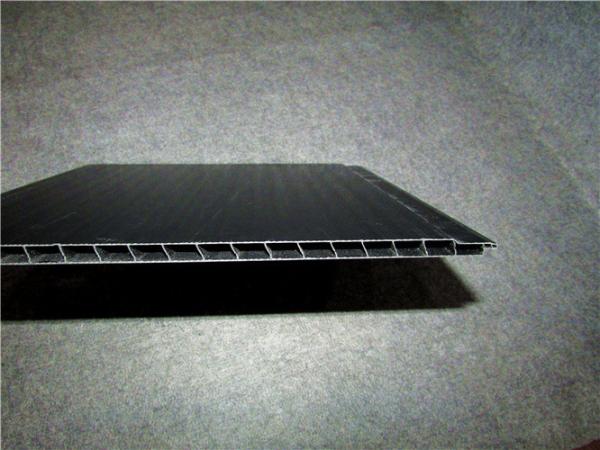 Black PVC Wall Profiles Hot Stamping Decorative Wall Cladding Strip