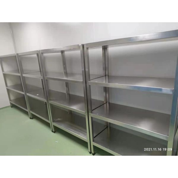 Contamination Free Stainless Steel Shelf Cleanroom Furniture For Cleanroom Electronics And Pharmaceuticals