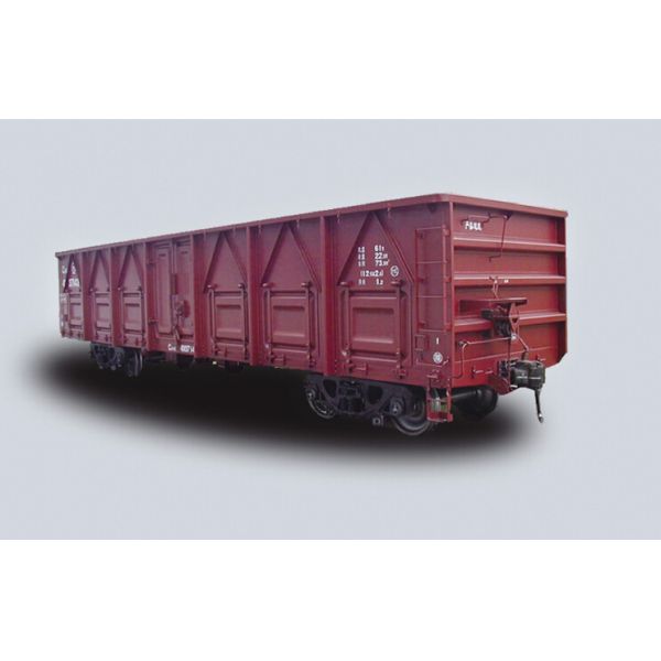 Standard Gauge Rail Cargo Wagon Open Top 61 Ton Load Capacity