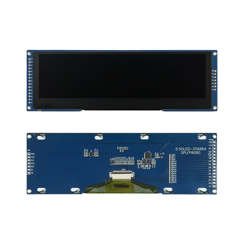 5.5 Inch 256x64 OLED Module SSD1322 15-Pin 3/4-wire SPI 8-bit Parallel Interface
