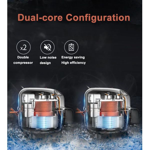 Замораживатель дисплея супермаркета воздушного охлаждения отсутствие поставки -22°C Frost Китая