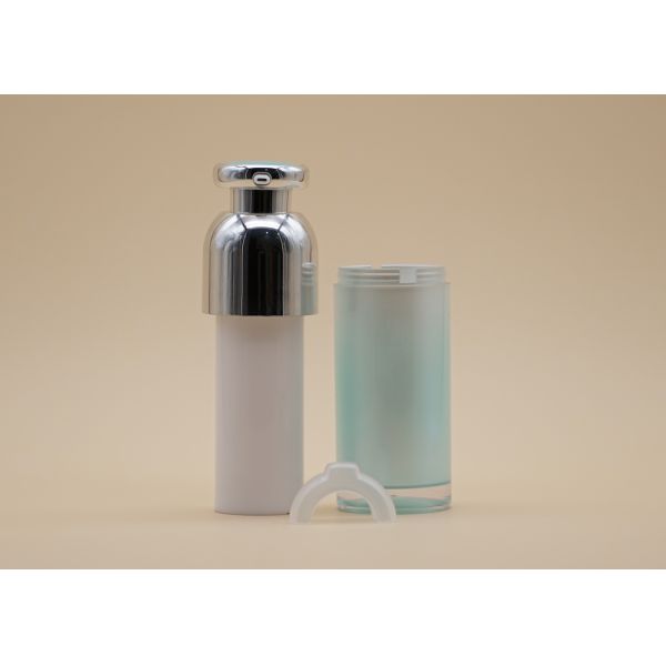 Botella privada de aire del espray del cuidado de piel, impresión modificada para requisitos particulares botella privada de aire de acrílico del logotipo