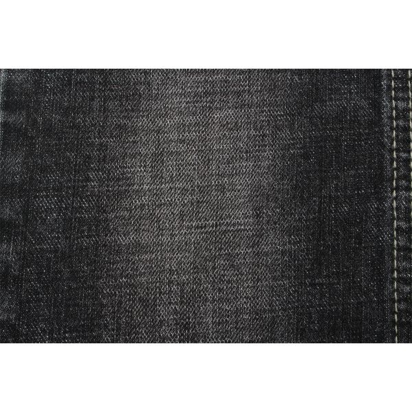 Sanforizing 63'' Full Width 12Oz Cotton Spandex Denim Fabric With Warp Slub