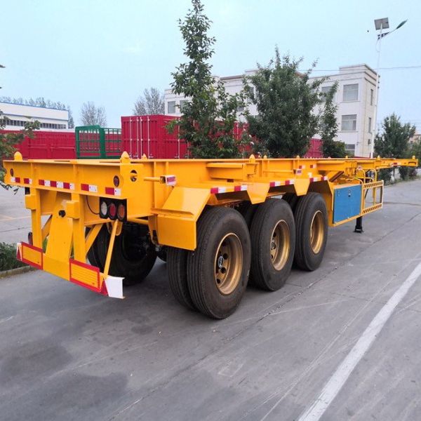 40 Feet Container Semi Trailer 12.5m Steel Material