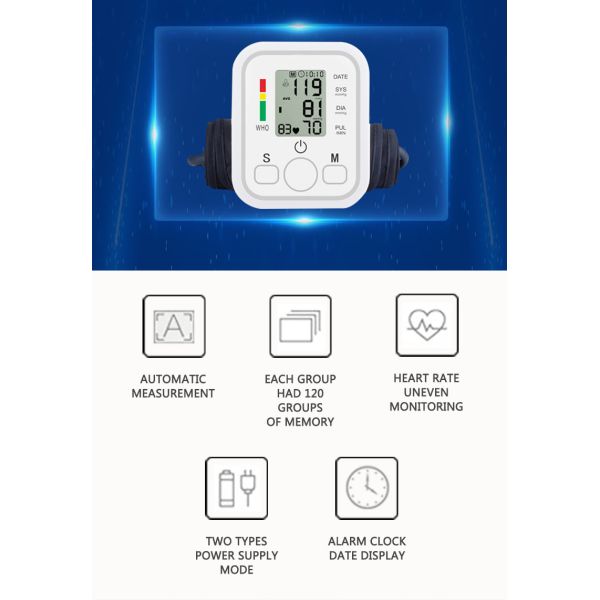 Wrist Type Blood Pressure Meter Speech Blood Pressure Meter Blood Pressure Monitor