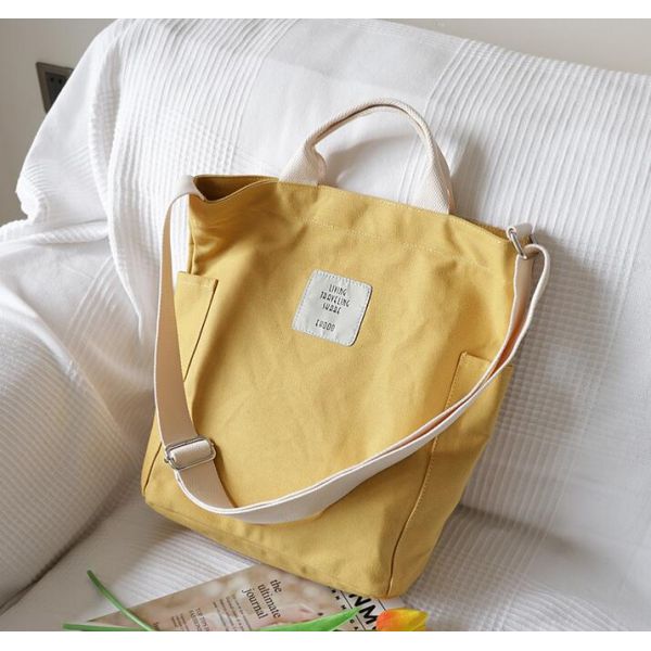 Korean Canvas Shoulder Bag Zipper Luxury Women Bags Designer Women Messenger Bag Female Simple Handbag Letter Printing tote