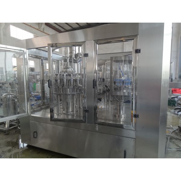 Electric 10 Kw 3 In 1 Beverage Filling Machine Orange Juice Making Equipments