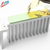 almofada condutora pegajosa TIF180-07E da condutibilidade 3w do silicone térmico verde de alta qualidade e alto de 1mmT para caixa superior ajustada