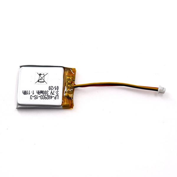 Square Li Polymer Battery Pack 3.7V 300mah Customizable For Electronics
