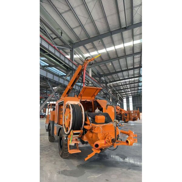 Sistema avanzado de pulverización automática de hormigón con forma de marco de