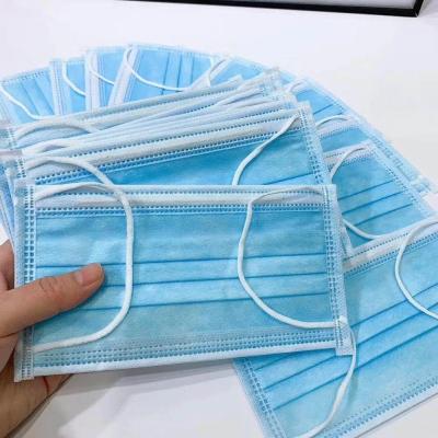 Disposable Non Woven 3 Ply Face Mask BFE 95% Outdoor Protective