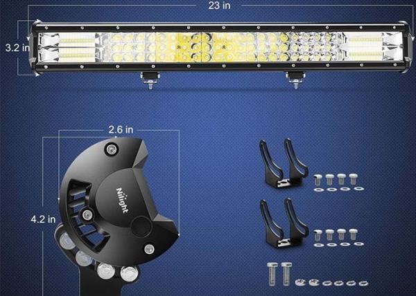288W 20 Inch Automotive LED Light Bar / LED Auxiliary Lights For Trucks