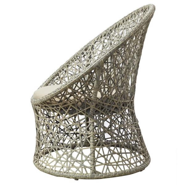 Rust Proof Aluminum Frame Egg Shaped Outdoor Rattan Patio Chairs