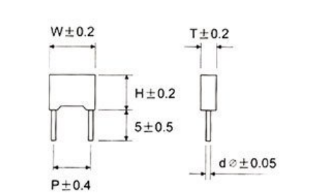 Polyester Box Type Capacitor Metallized Film Capacitior 104J100V  P5 Ammo