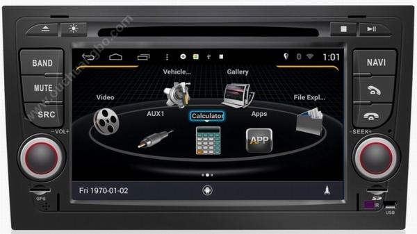 Ouchuangbo autoradio DVD gps Audi A4 2002-2008 S160 platform with 8G flash android 4.4 OS