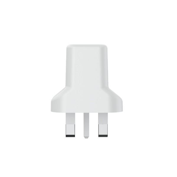 Fireproof PC ErP 5V1A 3 Pin UK Mains Charger With Single USB